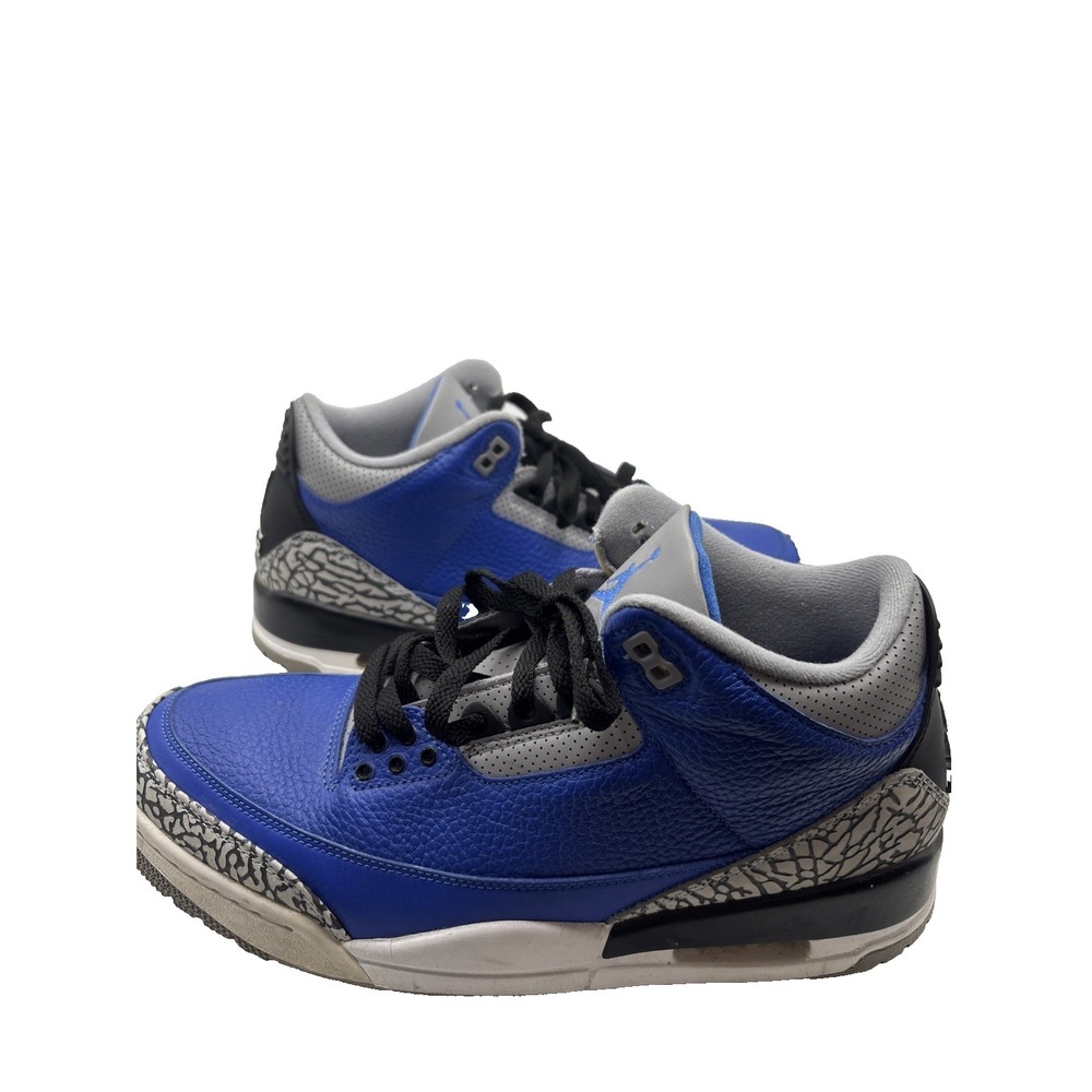 Nike Air Jordan 3 Retro Varsity Royal Cement Sneakers Size 8.5 ct8532-400 NO BOX